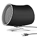 Desk Fan, Aikoper USB Small Table Personal Electric Fan with Twin Turbo, 2 Speeds and Unique Design for Office, Home (Black)