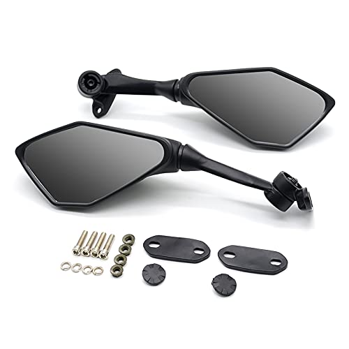 Mamiko Motorcycle Rear View Mirrors Compatible with Kawasaki 2018-2021 Ninja 400/2011-2018 Ninja 250 ZX 6R 636 650 300R EX300 ABS Rear Mirror Replacement