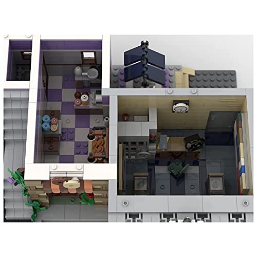 TYPIS Bausteine Haus, Bausteine Architektur Modell, Modulares Haus Bausteine Modell, MOC-72506 Polizeistation… – Bild 7