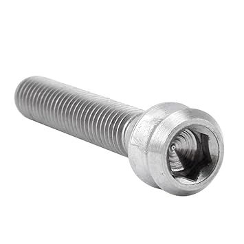 KampTrade M6X35mm Bicycle Bike Column Headset Stem Cap Titanium Bolt Screw Silver