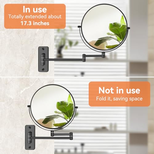 Espejo Maquillaje Pared 8" Doble Cara Plegable miniatura 5