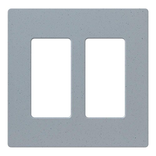 Image of Lutron Claro 2 Gang Decorator /Rocker Wallplate, Satin, Bluestone (1-Pack) | SC-2-BG