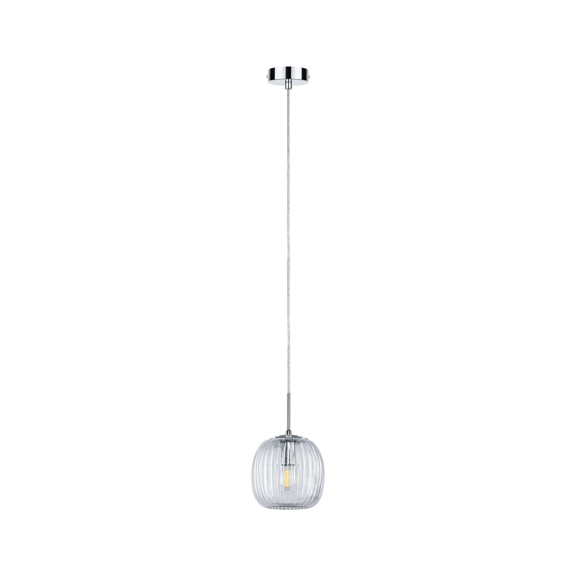 Paulmann 71143 Luminaire en suspension Selection Bathroom Ruya IP44 E14 max. 20W Verre, Chrome éclairage de salle de bain - luminaire sans ampoule