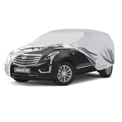 Waterproof Car Cover for Cadillac XT5 (2016-2024), 5 Layers Compatible with Cadillac XT5 All Weather, Snowproof Windproof Rain Ice Sun UV Protection s
