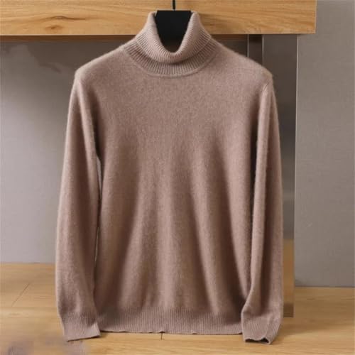 Men's Fall Winter Warm Turtleneck Sweater Knitted Pullovers Long Sleeve Soft Comfortable Casual Jumpers3