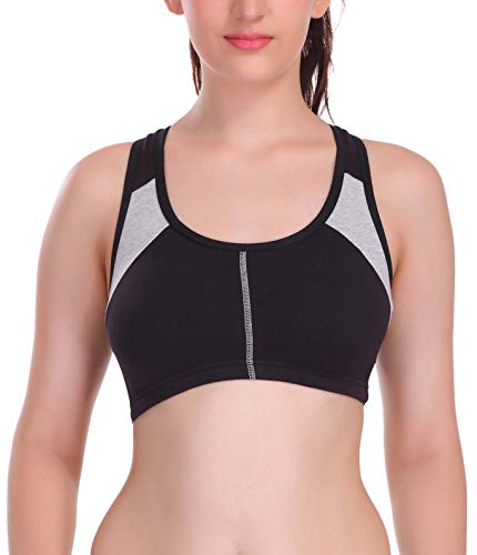 Image of Eve's Beauty Women's Cotton Padded Wire Free Sports Bra