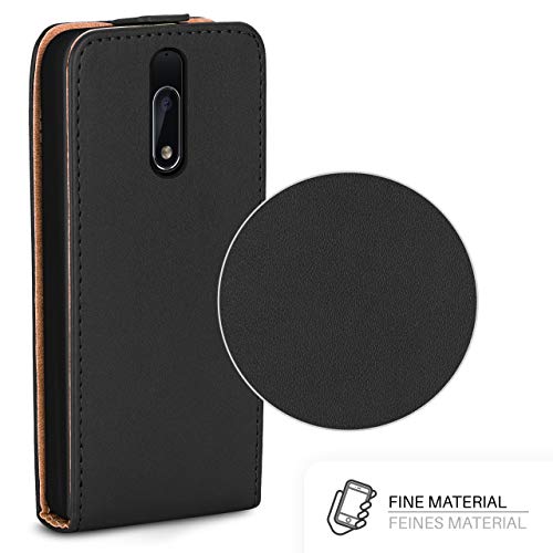 moex Flip Case met beschermfolie voor Nokia 6 - mobiele telefoonhoes inklapbaar, zwart - Afbeelding 7