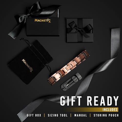 Image of MagnetRX Womens Magnetic Ankle Bracelet - Ultra Strength Magnetic Anklets with 34 Magnets - Titanium Ankle Bracelets for Women