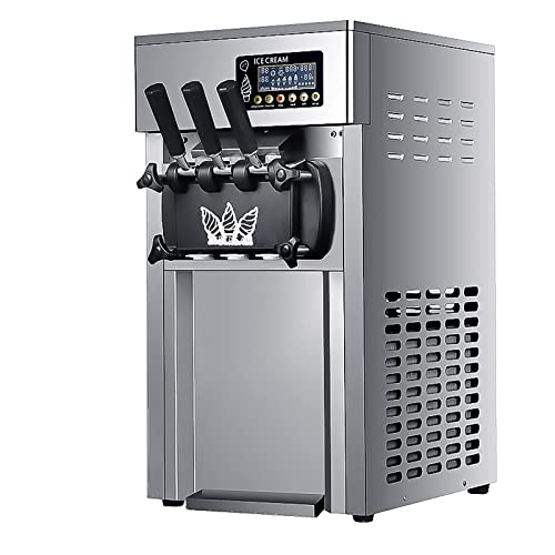 Gewerbliche 1200-W-Eismaschine, Slush-Getränkemaschine, dreifarbige Eismaschine, ideal für Eissaft, Tee und Kaffee, 18 l…