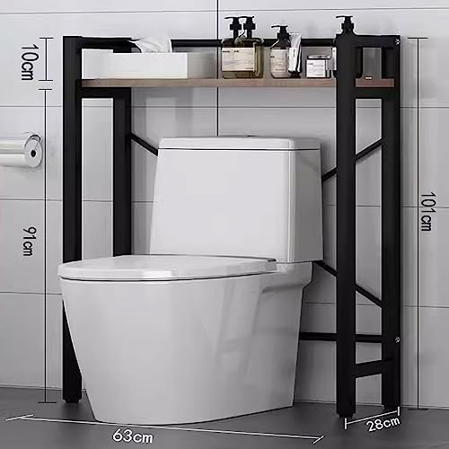 Over Toilet Storage Unit, Space-Saving Bathroom Organizer with Shelf, Rust-Proof Design, 50kg Load Capacity, Ideal for Small Spaces, Efficient Toilet Storage Solutions