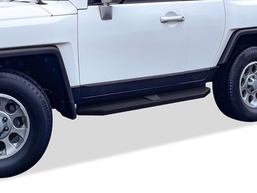 Estribos negros de acero inoxidable para Toyota FJ Cruiser miniatura 1
