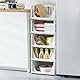 RMAN 3 Stück Kleiderschrank Organizer Faltbare Schrank Organizer Schubladenboxen Stapelbar Aufbewahrungsboxen für Unterwäsche, Socken, Kleidung, Schlafzimmer, Küche, Badezimmer, Weiß