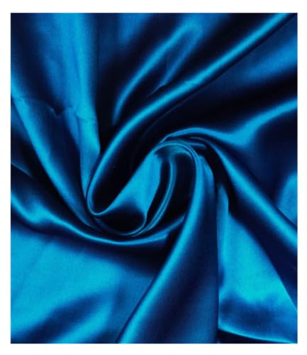 Image of Silk Satin Fabric for Tops, Frocks, Gowns, Blouses, Patiyala, Palazzo