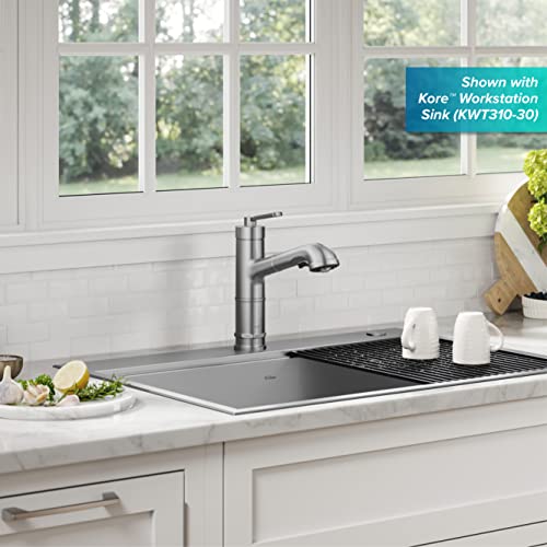 Kraus Allyn Pull-Out Single Handle Kitchen Faucet In Spot-Free Stainless Steel, Kpf-4103Sfs #TOP2