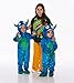 Oya Costumes-Silly Monsters Costume for Toddlers, Blue Green Little Monsters for Halloween, Dragon Costume for Kids (Blue, Small (4-6))