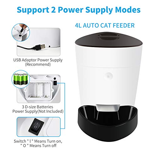 ELSPET-Automatic-Cat-Feeder-4L-Auto-Pet-Dry-Food-Dispenser-with-Silicone-Mat-Portion-Control-1-8-Meals-per-Day-10s-Voice-Recorder-for-Small-Medium-Pets