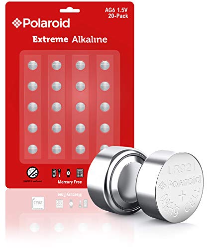 Polaroid Extreme AG6 LR69 370 371 LR920 SR920SW 1.5V Button Cell Alkaline Batteries