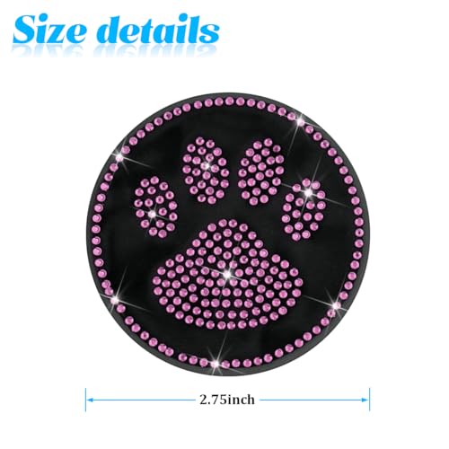 Portavasos para Auto con Diseño de Patita de Perro Rosa miniatura 2