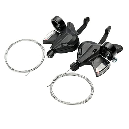 Fourol Cycling Shifters 3X8-Speed Shift Lever Shifter Right Left Bicycle Derailleur Mountain Hybrid Bike Bicycle Parts Cycling Shift Levers (Color : 1 Pair Left Right) #TOP29