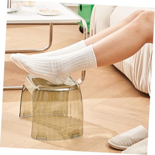 Position accroupie facilitée par ce tabouret de pied antidérapant WC - 3