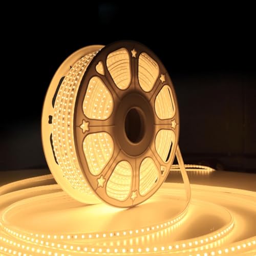 Image of MoonlitDreams 3 Meter LED Rope Light for Decoration - Waterproof Warm White SMD Cove Light for Ceiling, Home Decor, LED Pipe Light for Diwali, Festival, Indoor, Outdoor Use