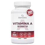 Bandini® Vitamina A Pura, 365 Microcompresse Vegane (1+ Anno di fornitura), Contribuisce al Mantenimento di Pelle e Vista Normali, Acetato di Retinile, Alternativa a Vitamina A Gocce, No OGM