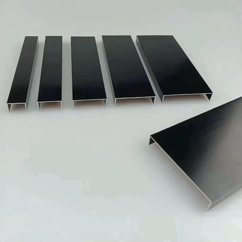 Perfil de canal U de aluminio, duradero y ligero para proyectos de bricolaje, construcción y mejoras del hogar