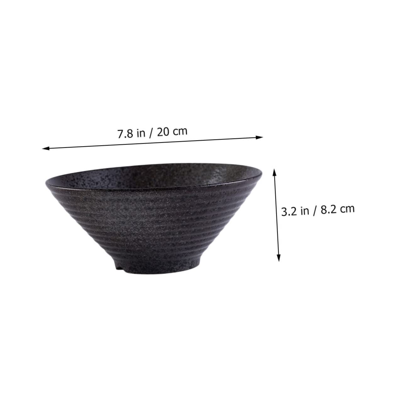 POPETPOP 1pc Creative Japanese Style Ceramic Ramen Bowl Retro Design Versatile for Rice Noodles Desserts for Home Restaurant Use Easy to Clean Elegant Tableware