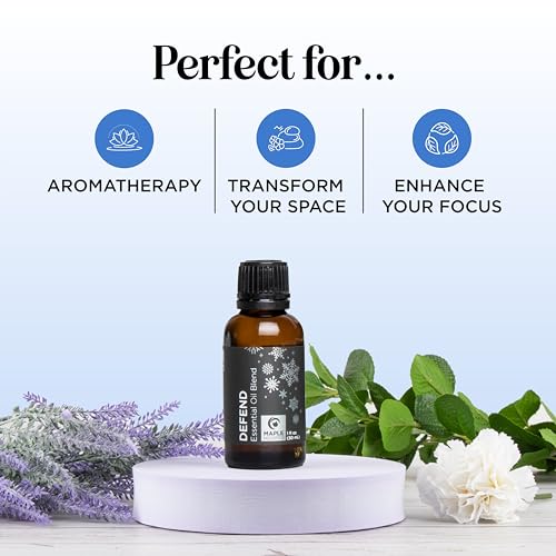 Image of Defend Cleaning Essential Oil Blend - Pure Undiluted Natural Purification Essential Oils for Diffusers for Home Cleansing - Aromatherapy Essential Oil for Soap Making and Natural Household Cleaning