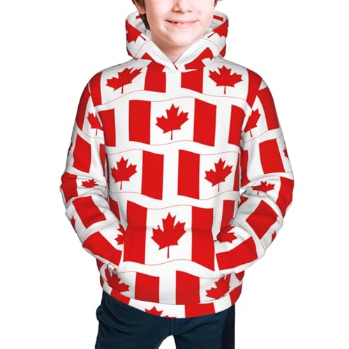 Canada Kid Hoodies Boys Sweatshirts Girls Pullover with Pocket3