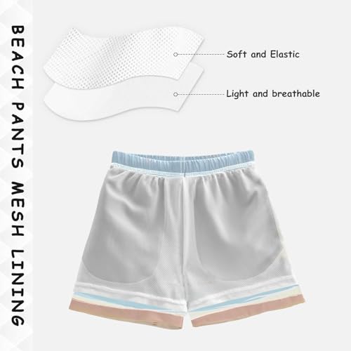Sailboat Sea Beach Boys Swim Trunks Kids Toddler Beach Board Shorts Teen Quick Dry Bathing Suit Swimsuit4