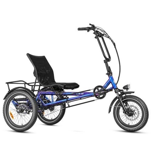 ZYCLE Z500 City Electric Trike 750W, 48V, 380lbs, Blue