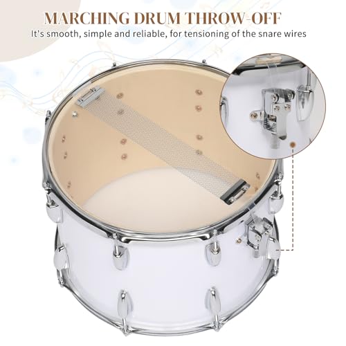 image for Ktaxon 14 x10 inches Marching Drum, Snare Drums Suitable for Students 