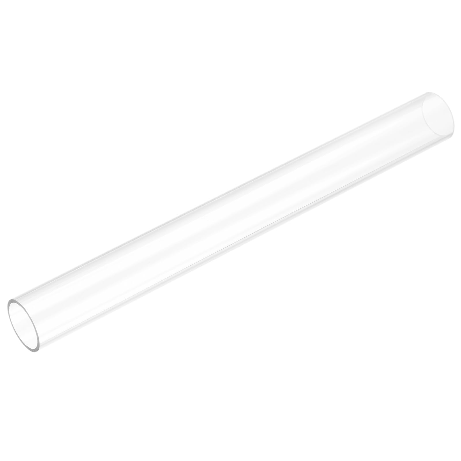 uxcell Rigid Round Clear Tubing 23mm(15/16") ID x 26mm(1") OD x 0.8Ft(250mm) Length Plastic Tube