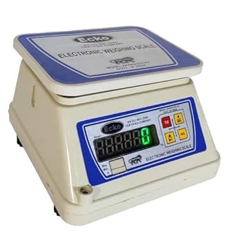 ECKO 30 Kg Capacity, 2gm. Abs Counter Digital Scale for All Shops with Front and Back Double Display and Rechargeable