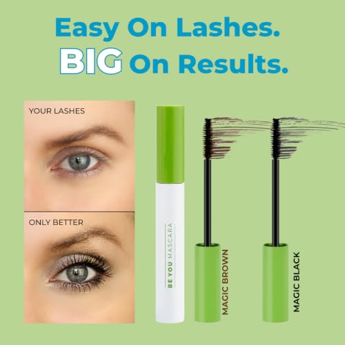 MAGIC BLACK | BE YOU MASCARA The Original Lash Perfecting and Extension Mascara. Fiber & Flake Free, Buildable Gel. Instantly Prime, Perfect, Define, Lengthen, Strengthen. Vegan & Cruelty Free. — view 2