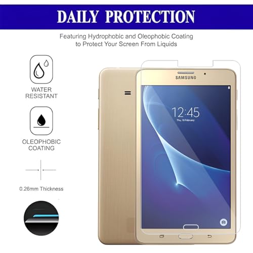 Image of Tempered Glass Screen Guard For Samsung Galaxy Tab A 7.0 7 inch Inch Smartphone (J Max /Sm T280 / T285) - Pack Of 1