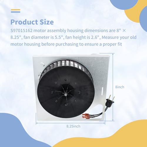 Conjunto de motor de repuesto compatible con ventiladores de extracción para baños Broan NuTone, modelo HD80L-D, 20 W, 115 V, 80 CFM, 2,5 sones miniatura 2