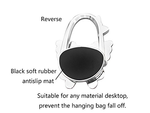 Grtdrm Butterfly Theme Designed Folding Handbag Purse Bag Hanger Table Hanger Hook (Chromatic,Frosting) #TOP4