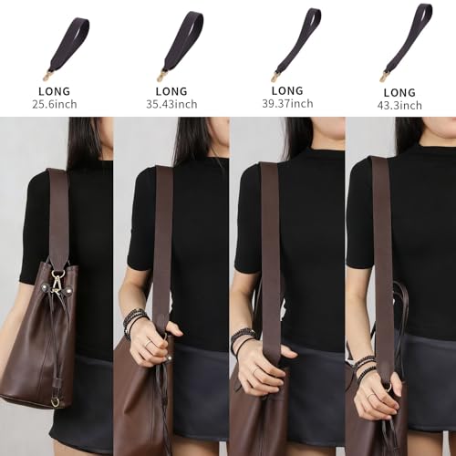 Image of DGAZ Vachetta Leather Crossbody Strap for Neverfullbag with Gift Box, Handmade DIY purse strap