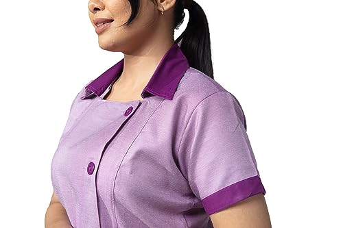 Image of UNIFORM CRAFT Women's Polyester and Cotton Twill Nurse Uniform, Violet (3XL)