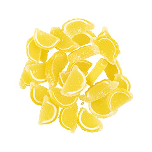 Yellow Lemon Jelly Fruit Slices Mini 5 lb miniatura 1
