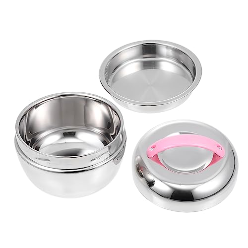 Cabilock 1 Juego De Tapa Térmica Para Fiambrera Bento Charcutería Contenedores De Condimentos Dobles Sellador Compartimento Para Matraz Cesta De Fermentada Contenedor Enfriador