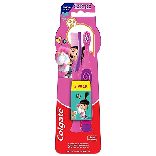Escova de Dente Infantil Colgate Smiles Agnes e Fluffy 2 unidades