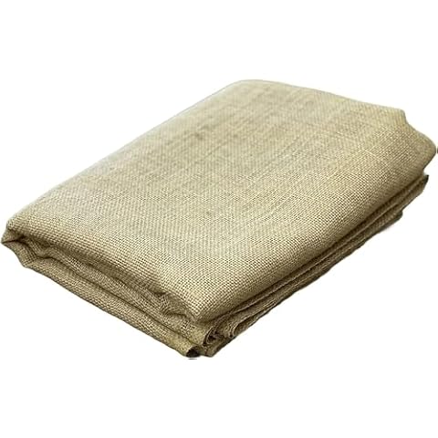 Cleverbrand Burlap-40x12feet Cover & Landscape Fabric-40 x 12ft Cover-40 Inches Wide x 12 feet Long-Burlap Garden & Plant Fabric, Natural Cover