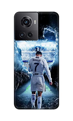 Image of Printed Hard Back Cover Case for OnePlus 10R 5G 80W | 150W Back Cover (Footbal Legend) -702