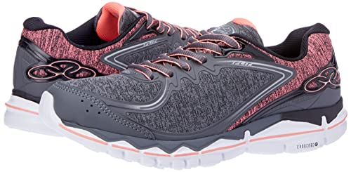 Tênis Flit, Olympikus, Feminino, Chumbo/Coral, 36