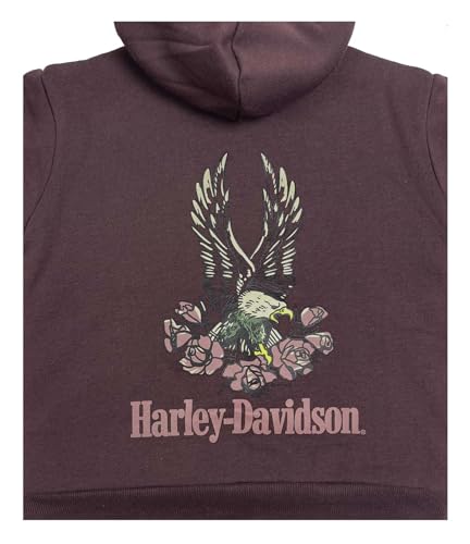 Harley-Davidson Little Girls' Bar & Shield Sherpa Lined Fleece Jacket - Purple2