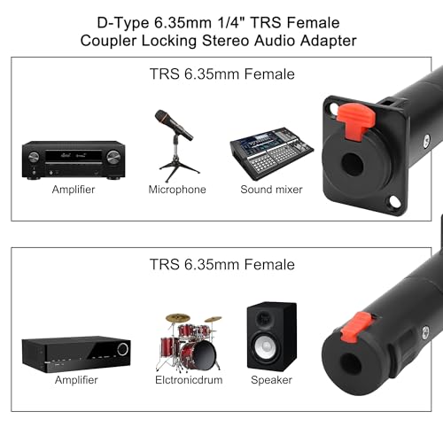Adaptador TRS de 6,35 mm sin pérdida de señal para auriculares 7