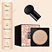 QUROXO Wonderninelife Beauty Cream, Beauty Linasi Clear Cover Beauty Cream, Beauty Cream Base,Mushroom Head Air Cushion Cc Cream, Moisturizing Concealer, Long Lasting (Nature)